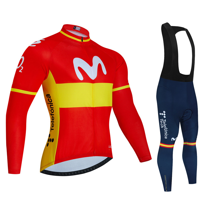 Cycling Gear Brands - España Movistar otoño manga larga Ciclismo