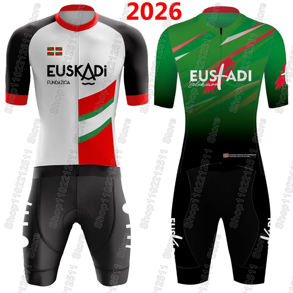 Cycling Bib Shorts - Conjunto de Ciclismo Euskadi Team 2026,